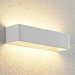 Væglamper|Væglamper ^ Arcchio LED-væglampe Karam, 37 cm, hvid, metal, op/ned