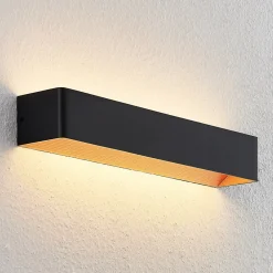 Arcchio Gang|Pendellamper > LED-væglampe Karam, 53 cm, sort, metal, op/ned