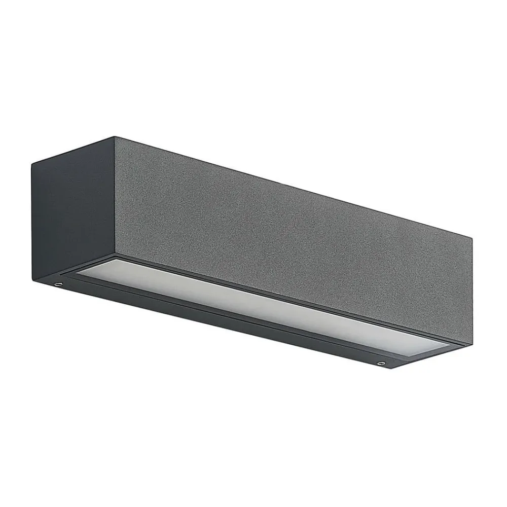 Arcchio Terrassebelysning > LED-væglampe Lengo, 25 cm, 1 lyskilde, antracit, CCT