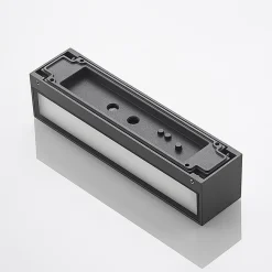 Arcchio Terrassebelysning|Væglamper > LED-væglampe Lengo, 25 cm, 2 lyskilder, antracit, CCT