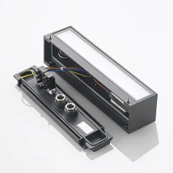 Arcchio Terrassebelysning|Væglamper > LED-væglampe Lengo, 25 cm, 2 lyskilder, antracit, CCT