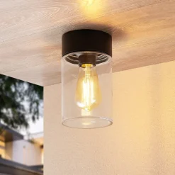 Arcchio Udendørs Loftlamper > Liljana udendørs loftslampe, IP65, sort