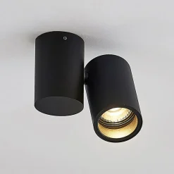 Arcchio Loftlamper|Spotlights > loftlampe Gesina, 1 lyskilde, sort, aluminium, 11,6 cm