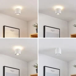 Loftlamper|Spotlights ^ Arcchio loftlampe Walisa, Ø 10 cm, hvid, metal, GU10