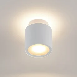 Arcchio Gang|Loftlamper > loftlampe Walisa, Ø 10 cm, hvid, diffuser, GU10