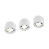 Spotlights ^ Arcchio loftlampe Walisa, Ø 15 cm, rund, hvid, sæt med 3 stk