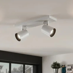 Arcchio Gang|Loftlamper > loftspot Iavo, 30 cm, hvid, 2 lyskilder, metal