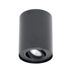 Loftlamper ^ Arcchio loftspot Jolina, rund, antracit, 13 cm, metal