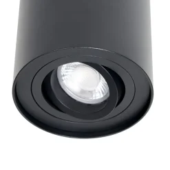 Loftlamper ^ Arcchio loftspot Jolina, rund, antracit, 13 cm, metal