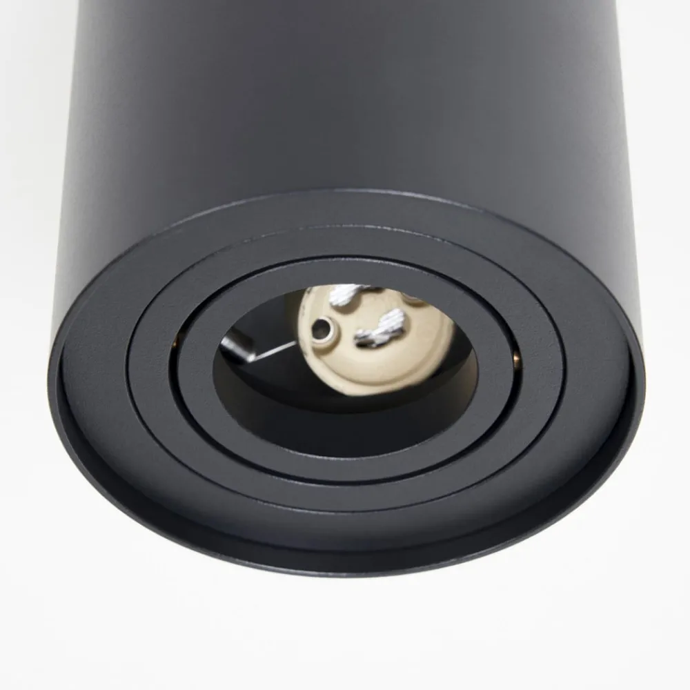 Loftlamper ^ Arcchio loftspot Jolina, rund, antracit, 13 cm, metal