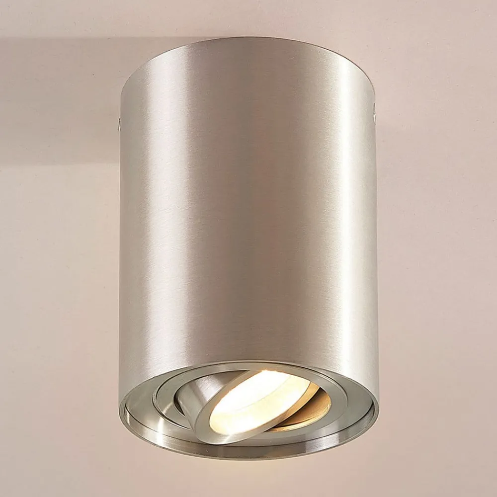 Arcchio Loftlamper|Loftlamper > loftspot Jolina, rund, grå, 13 cm, metal