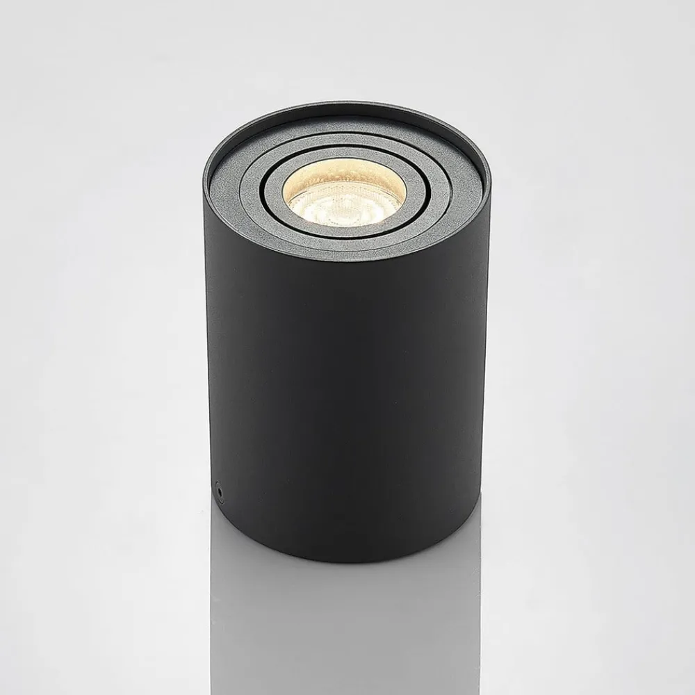 Arcchio Loftlamper|Loftlamper > loftspot Jolina, rund, antracit, sæt med 2, aluminium