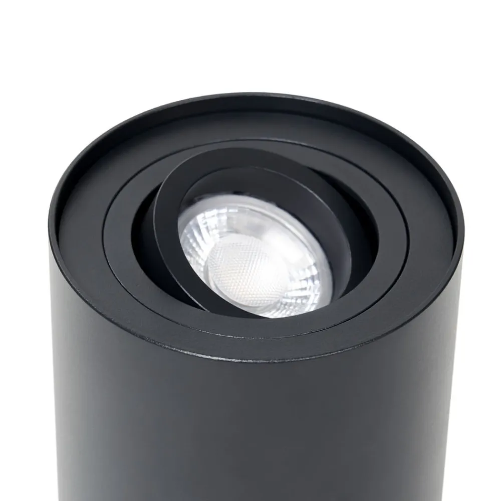 Arcchio Loftlamper|Loftlamper > loftspot Jolina, rund, antracit, sæt med 2, aluminium