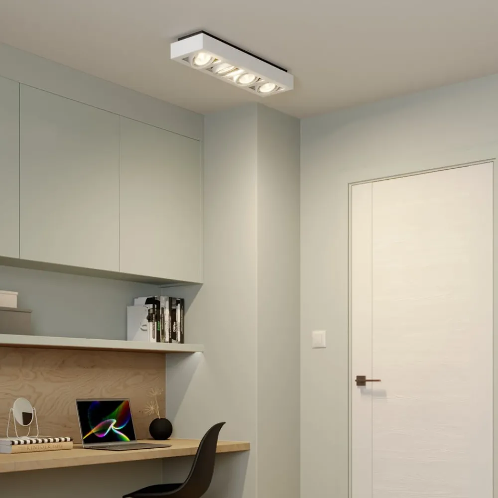Loftlamper|Loftlamper ^ Arcchio loftspot Ronka, 65 cm, 4 lyskilder, hvid, GU10