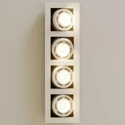 Loftlamper|Loftlamper ^ Arcchio loftspot Ronka, 65 cm, 4 lyskilder, hvid, GU10