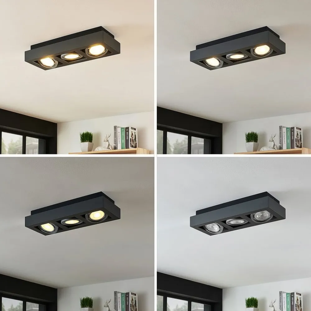 Arcchio Gang|Loftlamper > loftspot Ronka, 50 cm, 3 lyskilder, grå, GU10