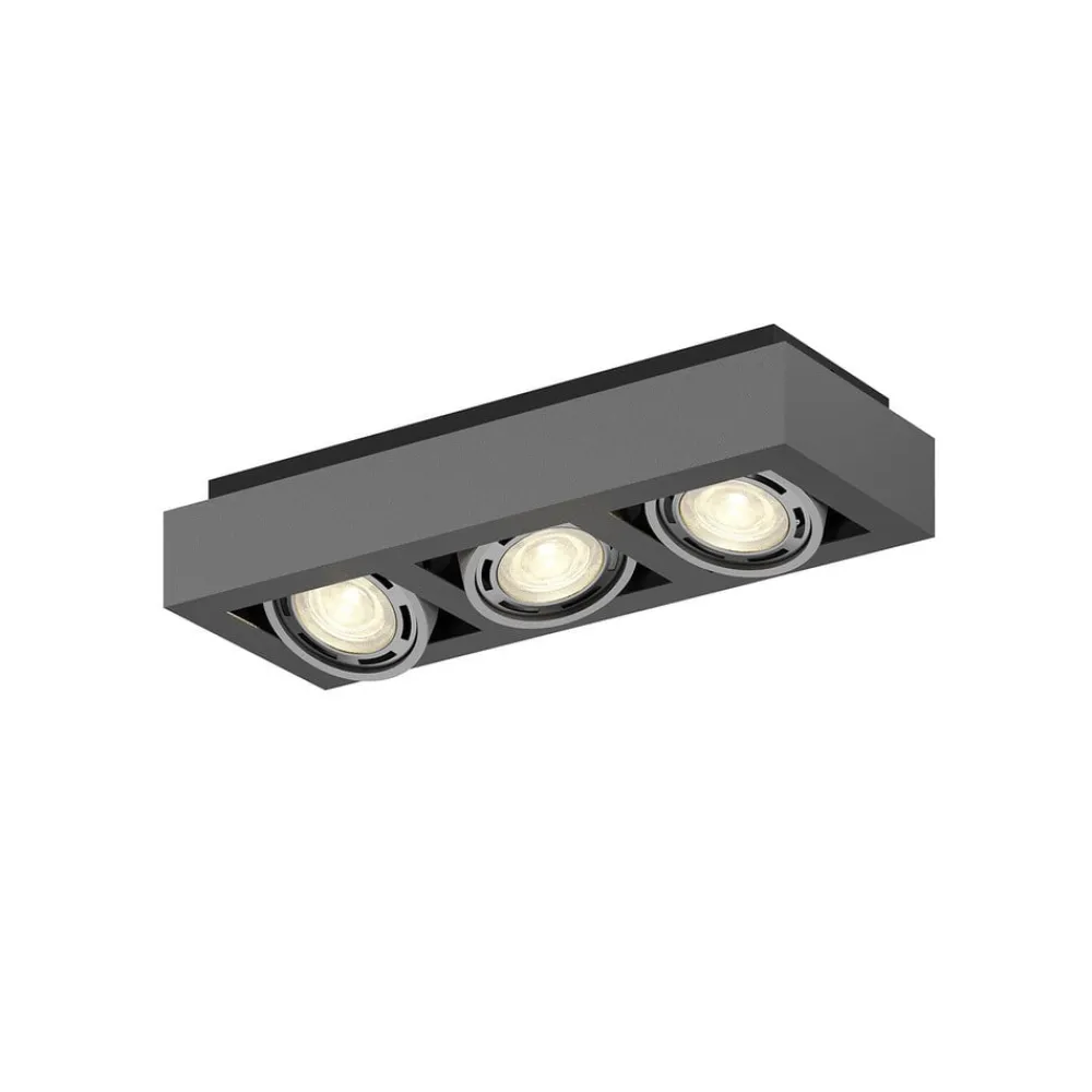 Arcchio Gang|Loftlamper > loftspot Ronka, 50 cm, 3 lyskilder, grå, GU10