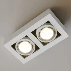 Gang|Loftlamper ^ Arcchio loftspot Ronka, 34 cm, 2 lyskilder, hvid, GU10