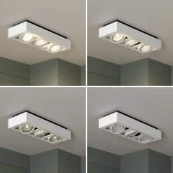 Arcchio Gang|Loftlamper > loftspot Ronka, 50 cm, 3 lyskilder, hvid, GU10