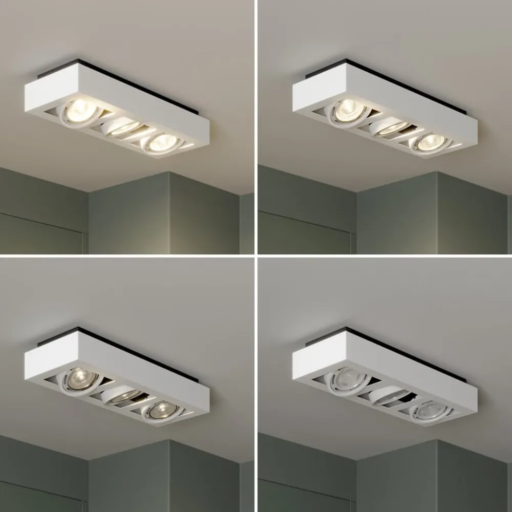 Arcchio Gang|Loftlamper > loftspot Ronka, 50 cm, 3 lyskilder, hvid, GU10