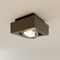 Arcchio Loftlamper > loftspot Ronka, grå, 19 cm x 19 cm, GU10