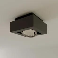 Arcchio Loftlamper > loftspot Ronka, grå, 19 cm x 19 cm, GU10
