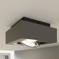 Arcchio Loftlamper > loftspot Ronka, grå, 19 cm x 19 cm, GU10