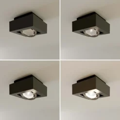 Arcchio Loftlamper > loftspot Ronka, grå, 19 cm x 19 cm, GU10