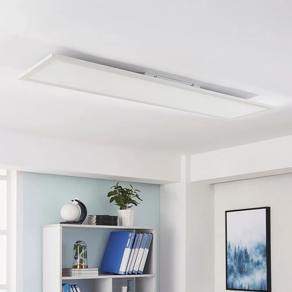 Arbejdsrum/Kontor|Gang ^ Arcchio Lysander LED-panel, CCT, 119cm 55W, hvid