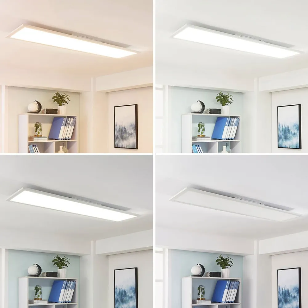 Arbejdsrum/Kontor|Gang ^ Arcchio Lysander LED-panel, CCT, 119cm 55W, hvid