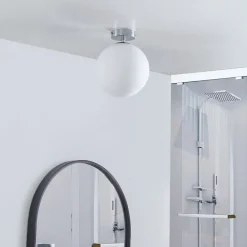 Loftlamper ^ Arcchio Maviris LED-loftlampe til badeværelset, kugle, 18 cm