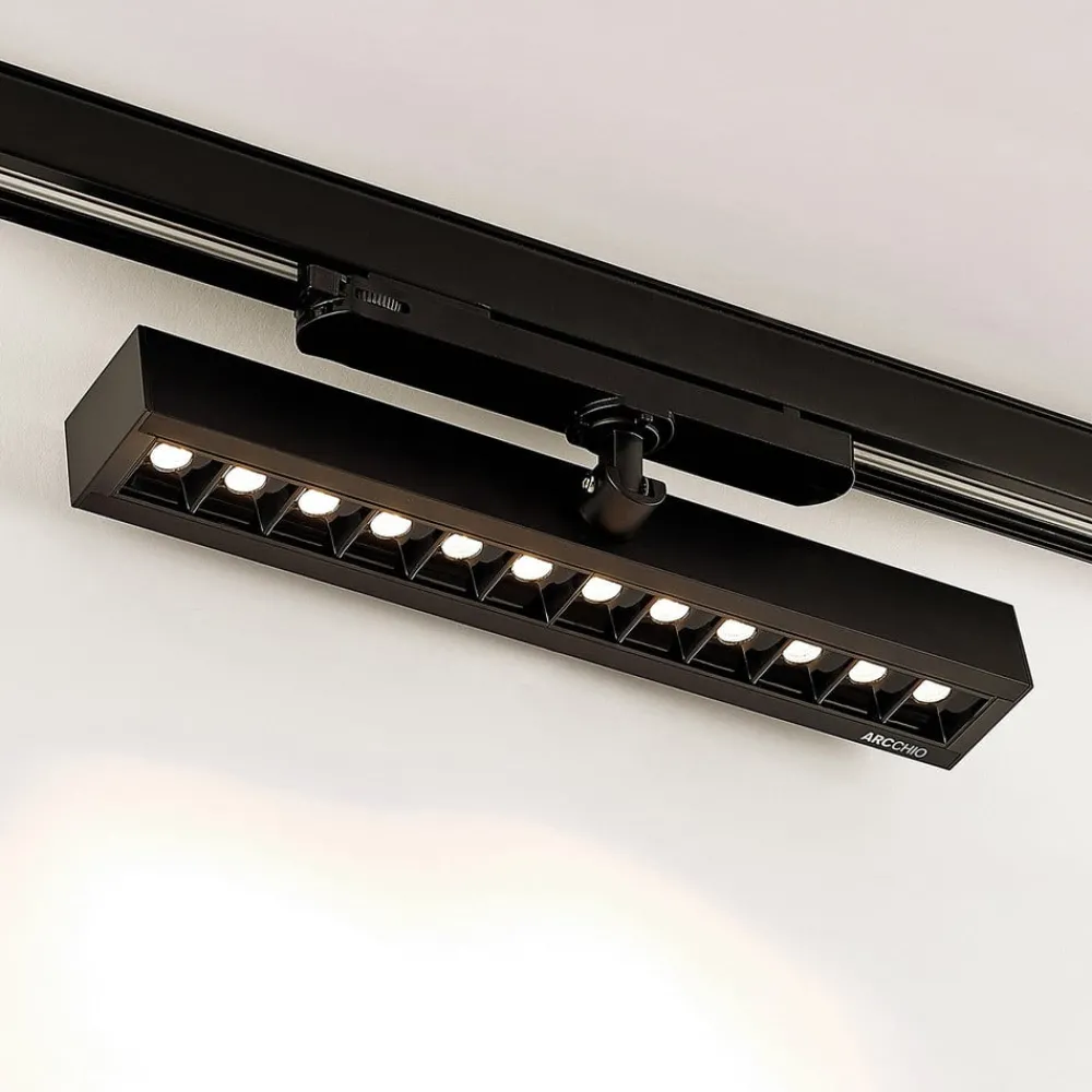 Skinnesystem ^ Arcchio Millay LED track spotlight sort 3000K
