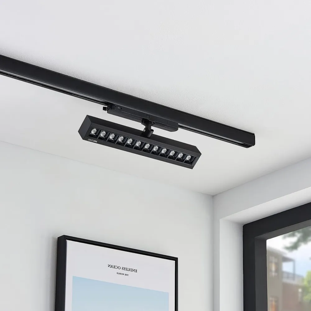 Skinnesystem ^ Arcchio Millay LED track spotlight sort 3000K