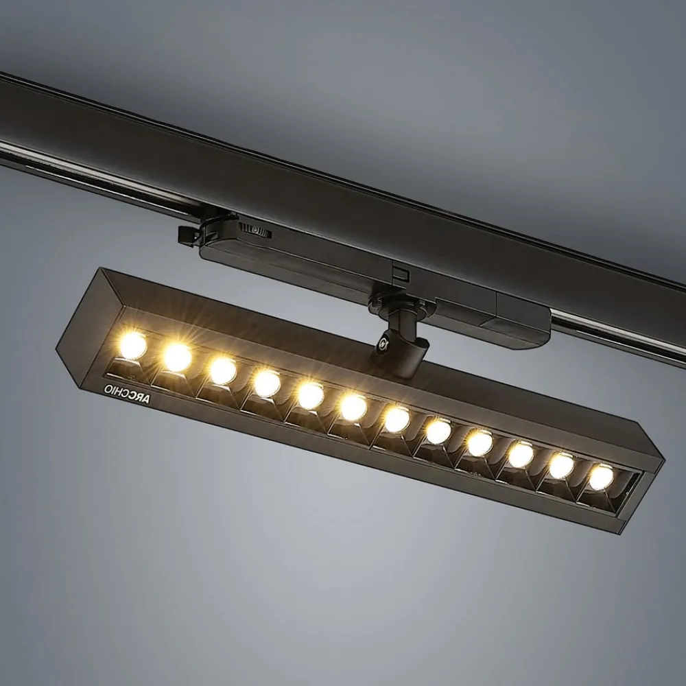 Skinnesystem ^ Arcchio Millay LED track spotlight sort 3000K