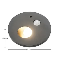 Arcchio Indbygningsspots > Neru LED indbygningslampe sensor rund sort