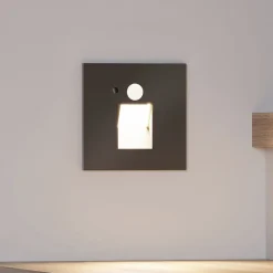 Væglamper|Indbygningsspots ^ Arcchio Neru LED-lampe sensor kantet sort
