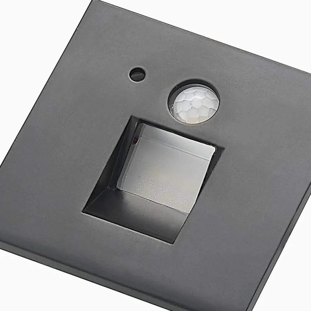 Væglamper|Indbygningsspots ^ Arcchio Neru LED-lampe sensor kantet sort