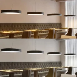 Arcchio Pendellamper > Noabelle LED-hængelampe, sort, 80 cm