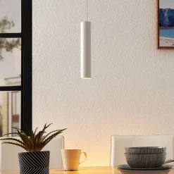 Pendellamper ^ Arcchio pendellampe Ejona, højde 27 cm, hvid, aluminium