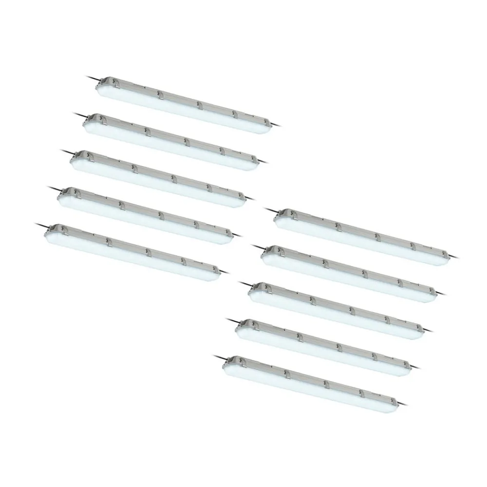 Arcchio Loftlamper > Rao LED-vådrumslampe, længde 121,5 cm, sæt med 10 stk