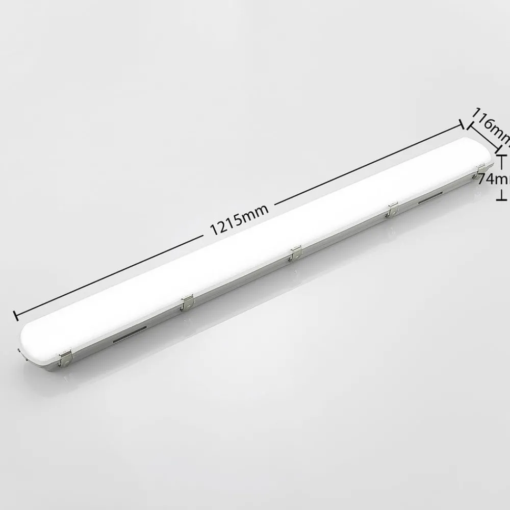 Arcchio Loftlamper > Rao LED-vådrumslampe, længde 121,5 cm, sæt med 10 stk