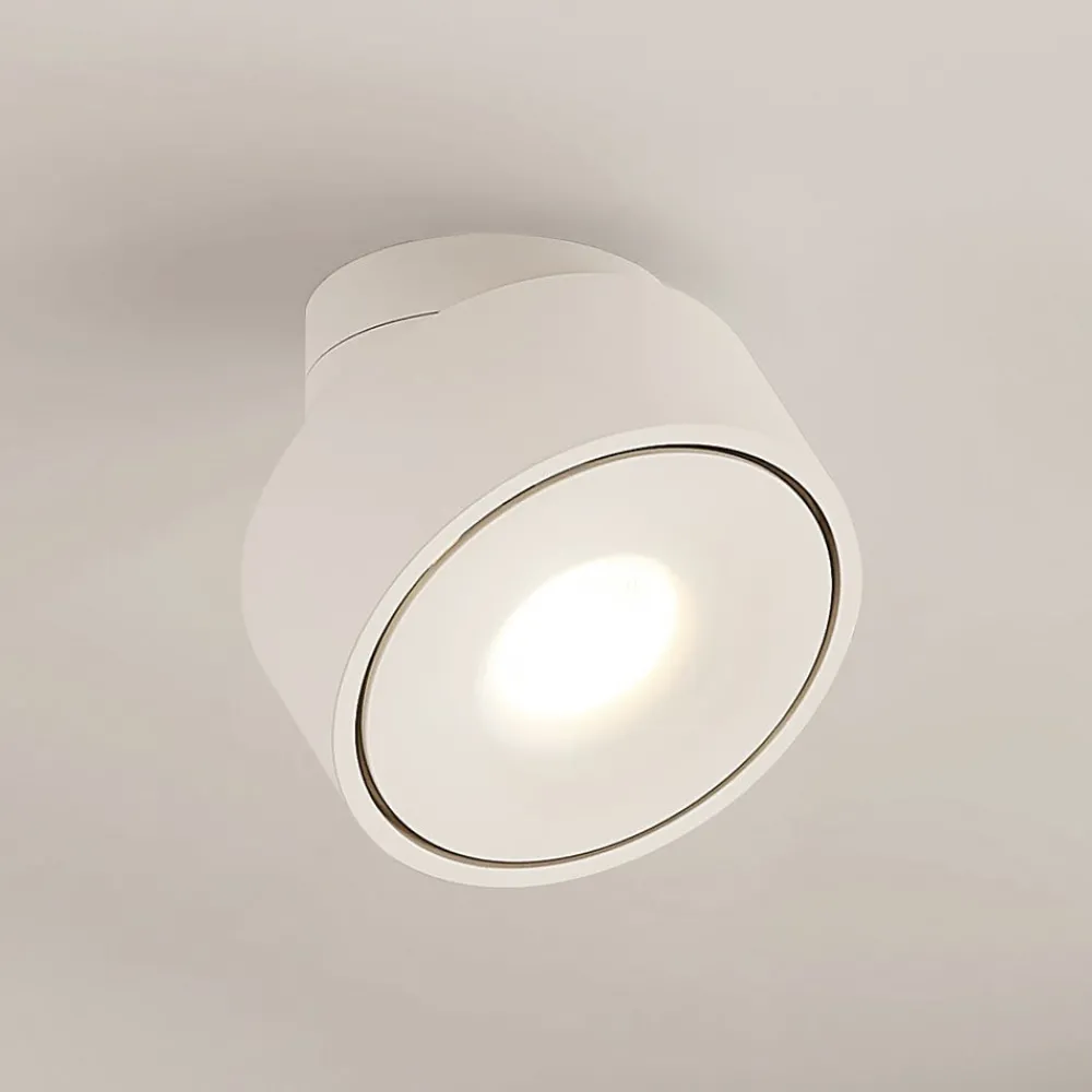 Loftlamper ^ Arcchio Rotari LED-loftlampe, hvid, drejelig, metal