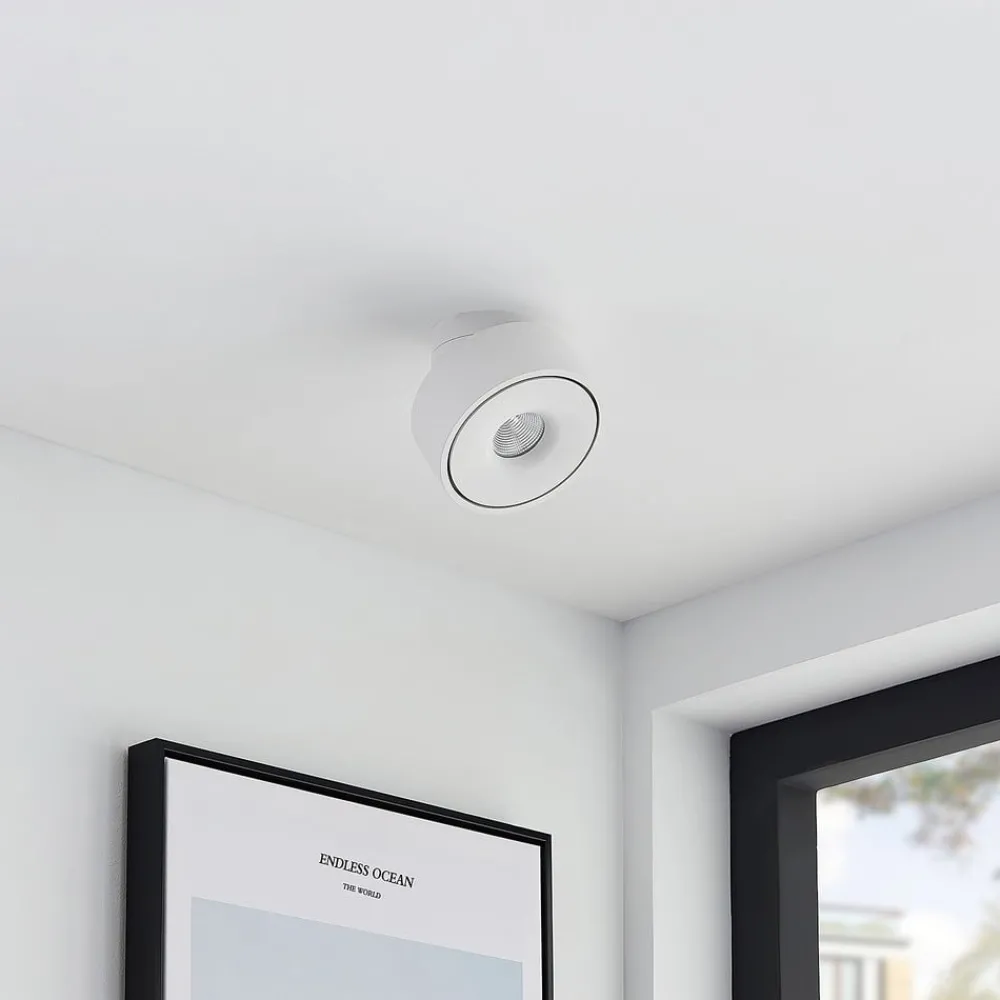 Loftlamper ^ Arcchio Rotari LED-loftlampe, hvid, drejelig, metal