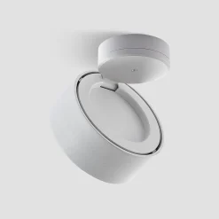 Loftlamper ^ Arcchio Rotari LED-loftlampe, hvid, drejelig, metal