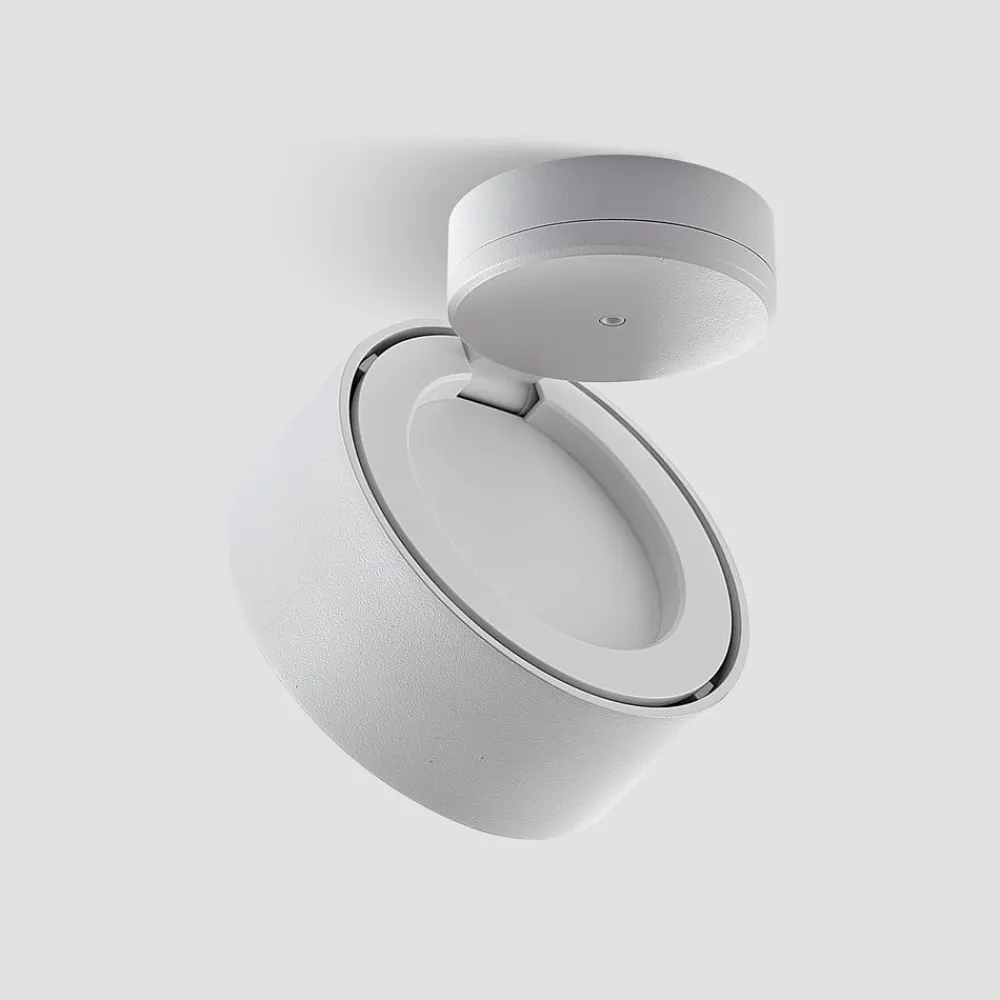 Loftlamper ^ Arcchio Rotari LED-loftlampe, hvid, drejelig, metal