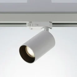 Arbejdsrum/Kontor|Gang ^ Arcchio skinnespot Brinja, hvid, Ø 6 cm, 3-faset, GU10