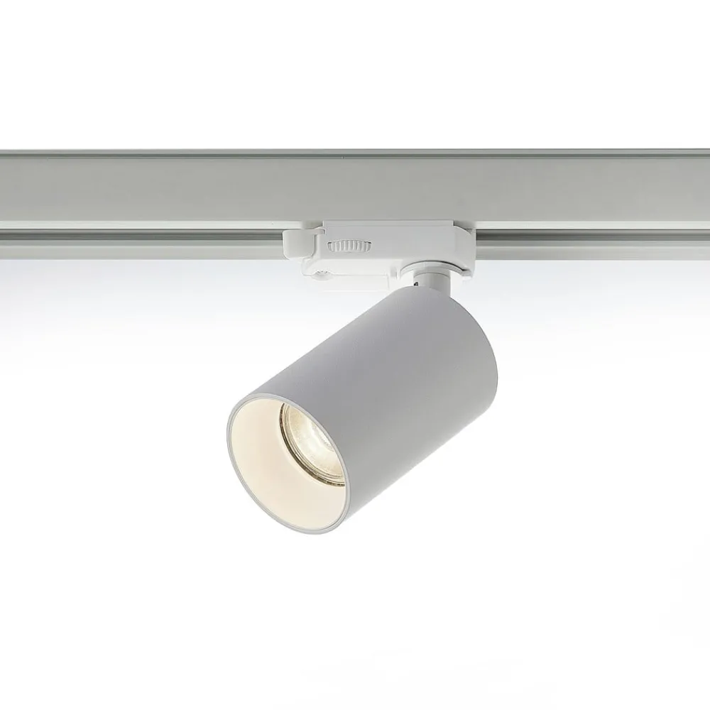 Arbejdsrum/Kontor|Gang ^ Arcchio skinnespot Brinja, hvid, Ø 6 cm, 3-faset, GU10