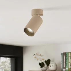 Arcchio Gang|Loftlamper > spotlight Brinja, brun, rund, 13 cm høj, Ø 6 cm