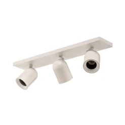 Loftlamper|Loftlamper ^ Arcchio spotlight Brinja, hvid, kantet, Ø 7 cm, 3 lyskilder, GU10