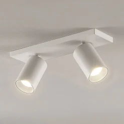 Arcchio Gang|Loftlamper > spotlight Brinja, hvid, kantet, Ø 6 cm, 2 lyskilder, GU10